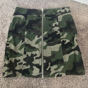 Camo Mini Skirt